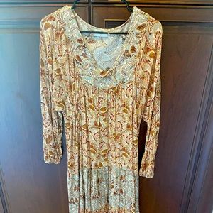 Long sleeve boho maxi